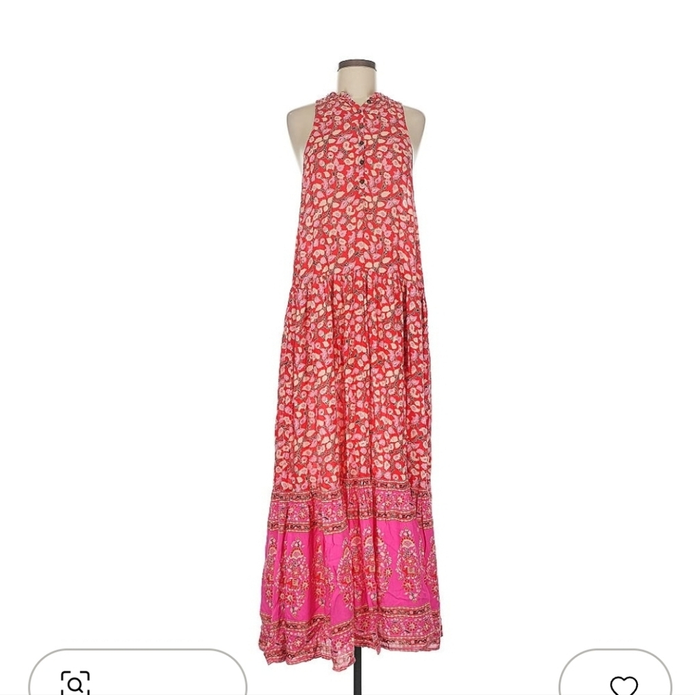 Spell Pink and Red Floral Dress